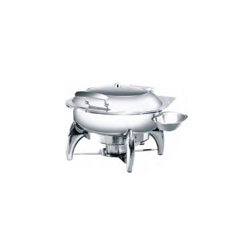 Chaffing Dish Ronde Porte Vitrée Avec Support