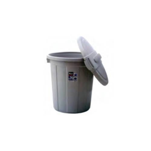 Poubelle en Plastique 70 L Rouge