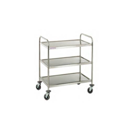 Chariot 3 Niveaux en Inox