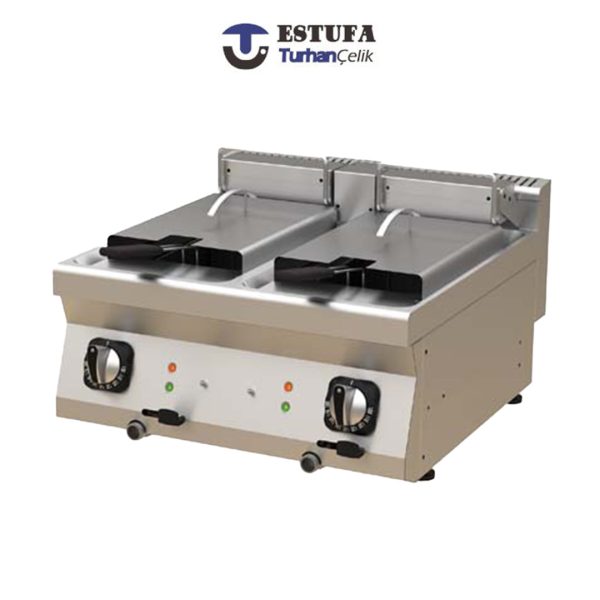 Friteuse Double Posable Electrique 8+8 L - ESTUFA