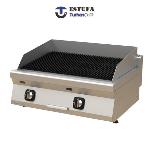 Barbecue à Pierres Volcaniques Double Posable à Gaz - ESTUFA