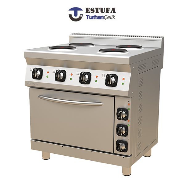 Cuisinière 4 Plaques sur Four Electrique G700 - ESTUFA