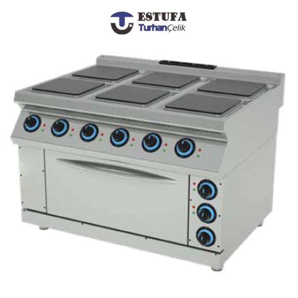 Cuisinière 6 Plaques sur Four Electrique G900 - ESTUFA