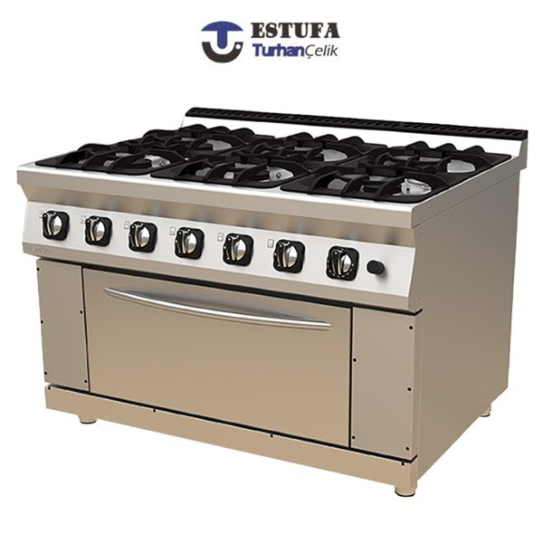 Cuisinière 8 Feux Gaz sur 2 FOURS G900 - ESTUFA