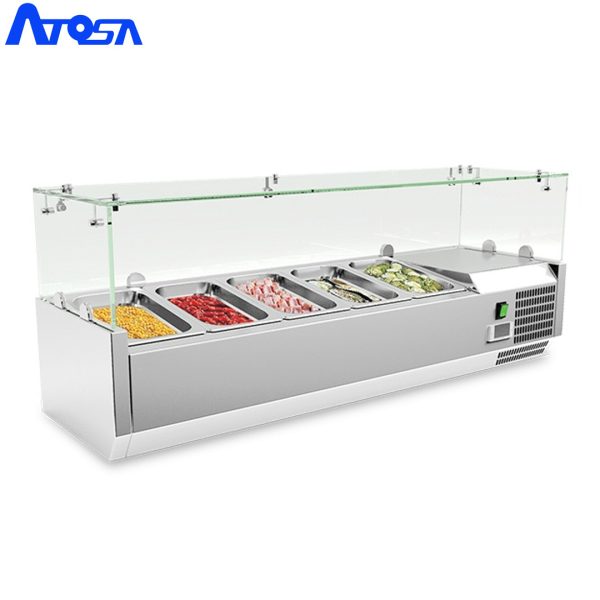 VITRINE REFRIGEREE POSABLE 6 BACS 1/4