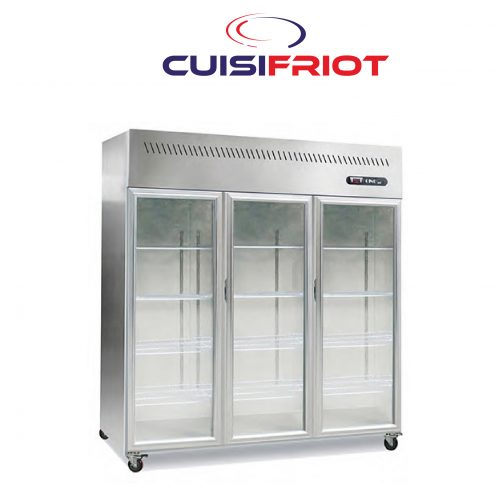 Armoire 3 Portes Vitrées Positive Statique 1380L - CUISIFRIOT
