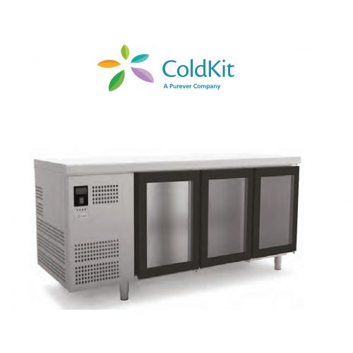 Comptoir Réfrigéré 3 Portes Vitrées 1800 - COLDKIT
