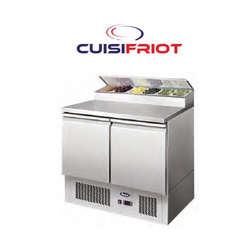 MEUBLE SALADETTE 2 PORTES INOX