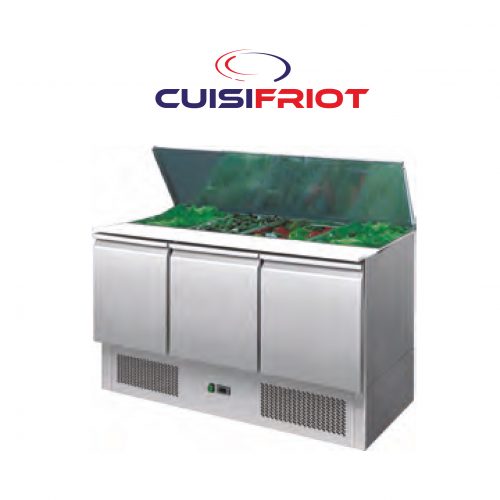 MEUBLE SALADETTE 3 PORTES INOX - CUISIFRIOT