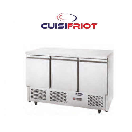 MEUBLE SALADETTE EN INOX 3 PORTES  - CUISIFRIOT