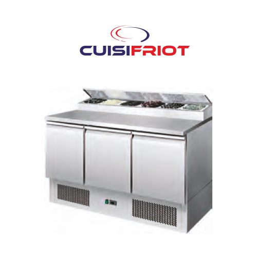 MEUBLE SALADETTE 3 PORTES INOX - CUISIFRIOT