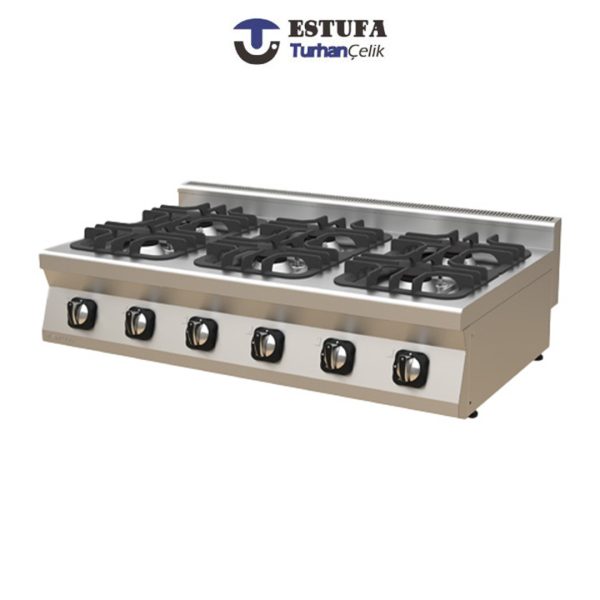 CUISINIERE 6 FEUX GAZ GAMME 900 POSABLE - ESTUFA