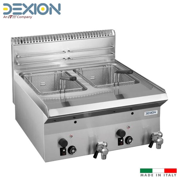 FRITEUSE GAZ DOUBLE 8+8L A POSER - DEXION